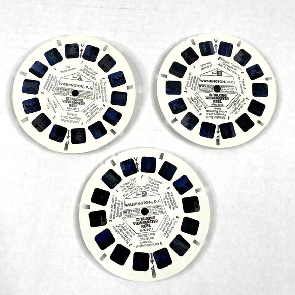 Talking View-Master Washington DC 3 Reel Set Vintage USA Capital Travel Vintage - Picture 2 of 12